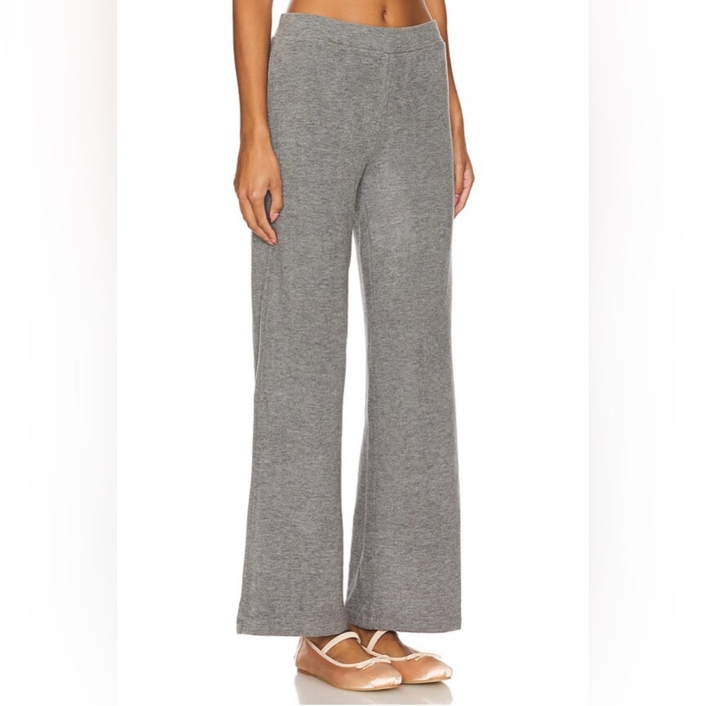 Revolve Bobi Wide Leg Pant in Charcoal - Picture 2 of 9